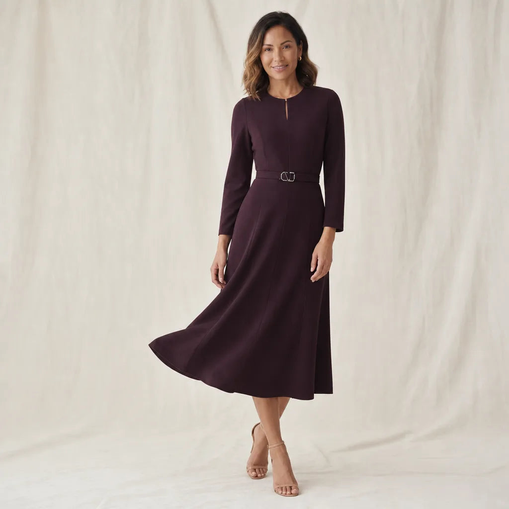 Women's Red Trent A-Line Midi Dress