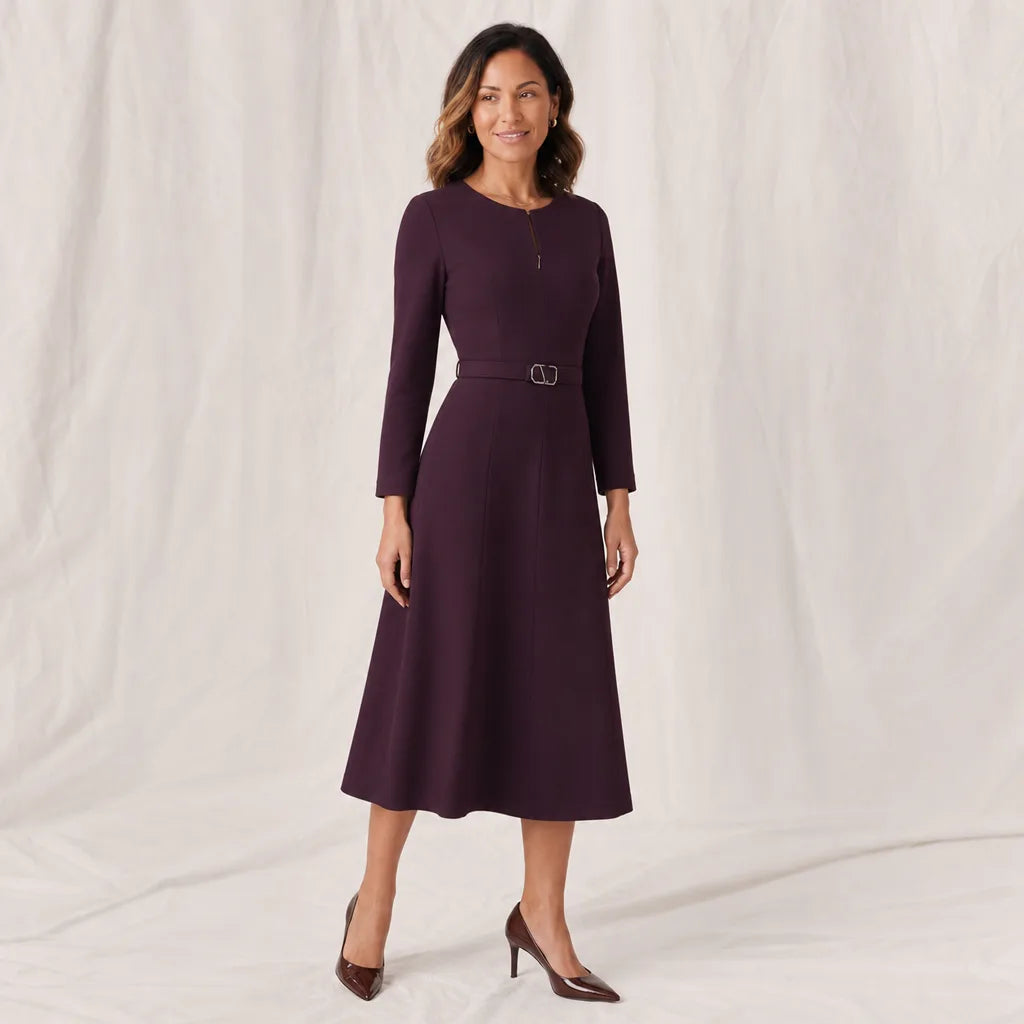 Women's Red Trent A-Line Midi Dress
