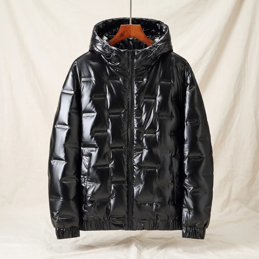 Men's Black Dunham Padded Hooded Jacket