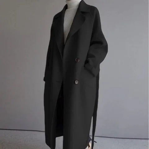 Vera | Women's Trench Coat - Color:Black;Size:XS