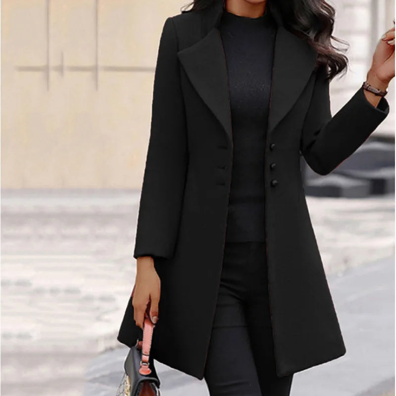 Vivienne | Women's Trench Coat - Color:Black;Size:XS
