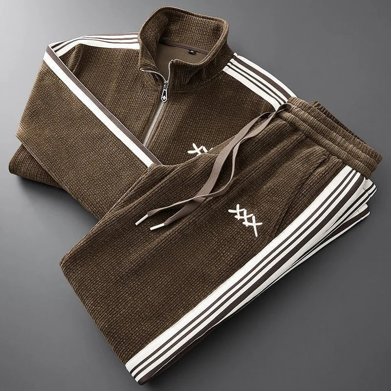 Walter | Men's Track Suit Set - Brown