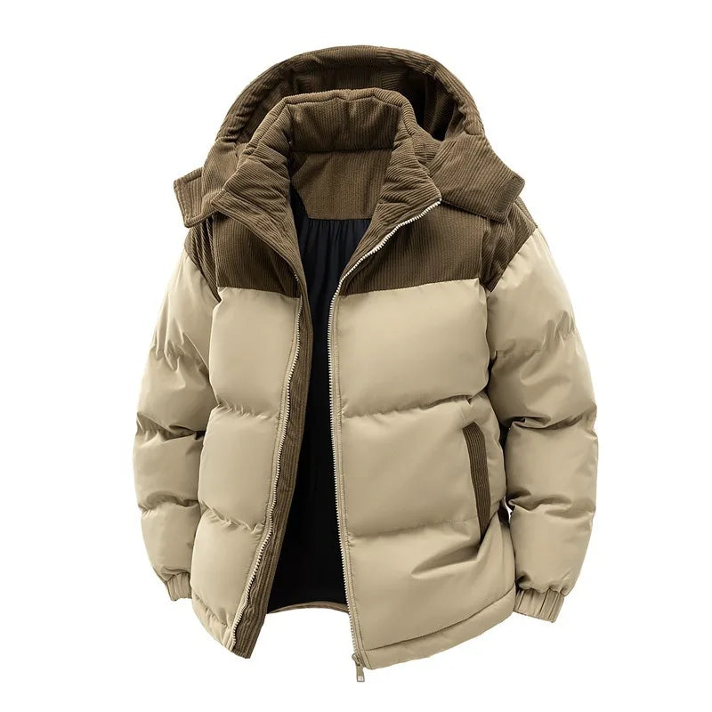 Westcott | Men's Hooded Puffer Jacket - Color:Khaki;Size:XS