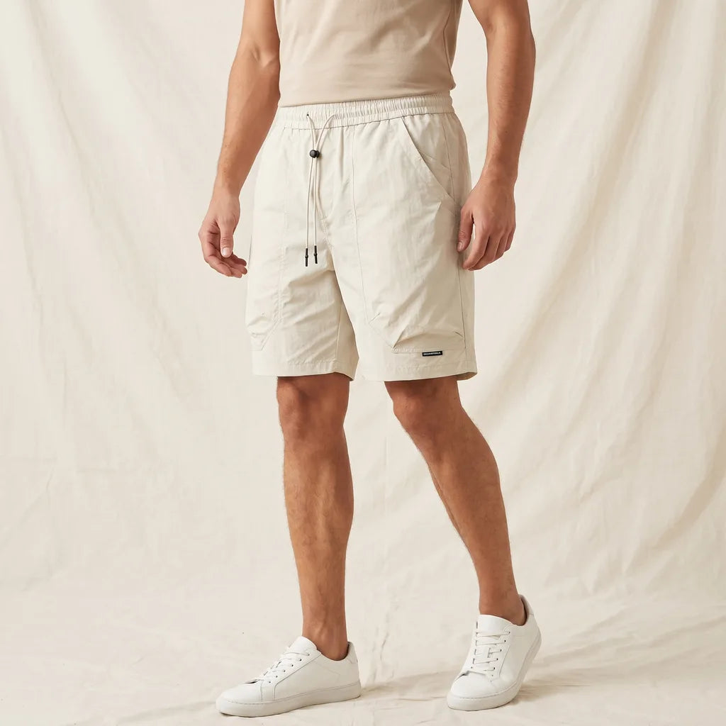 Beige Grey Weston Quick-Dry Cargo Shorts 1