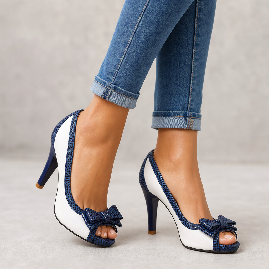 Rachelle | Womens Open Toe Block Heels