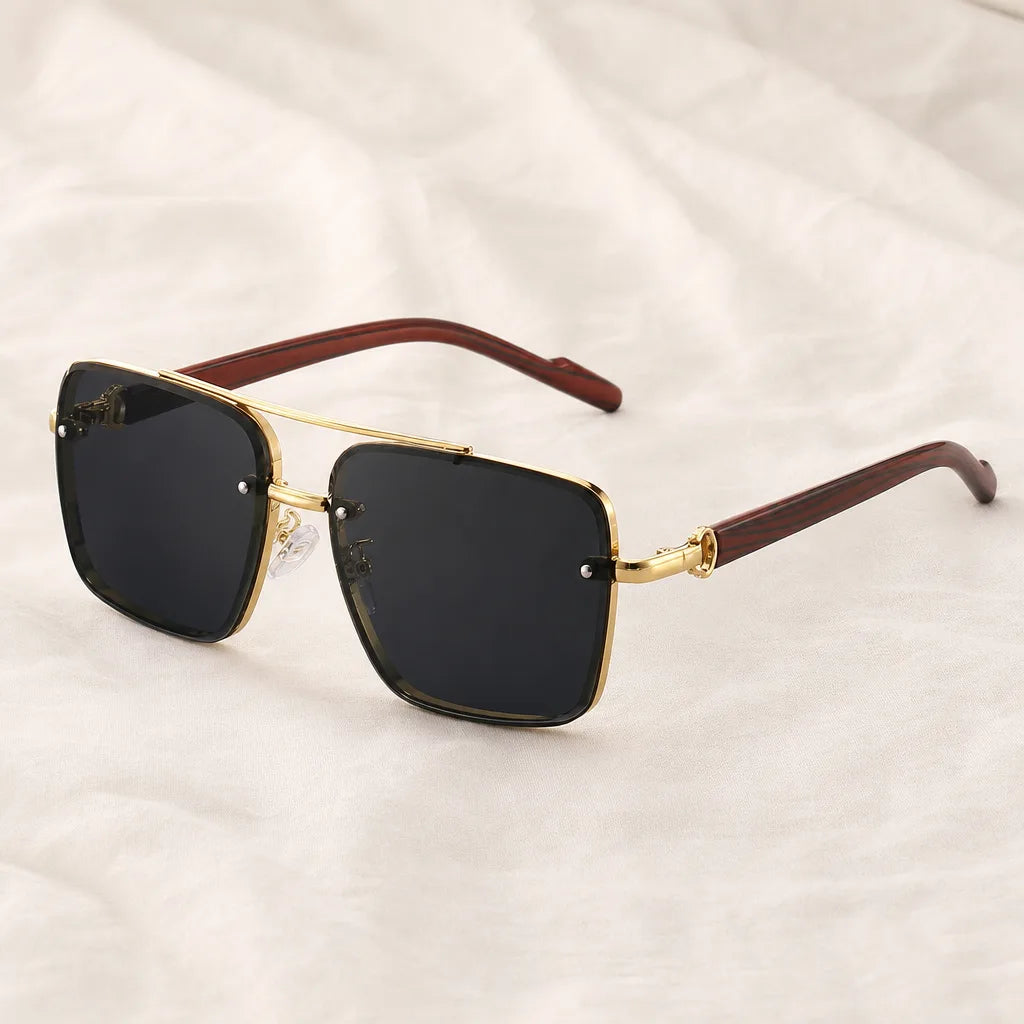 Whittaker Double Bridge Shades - Color:Gold Black