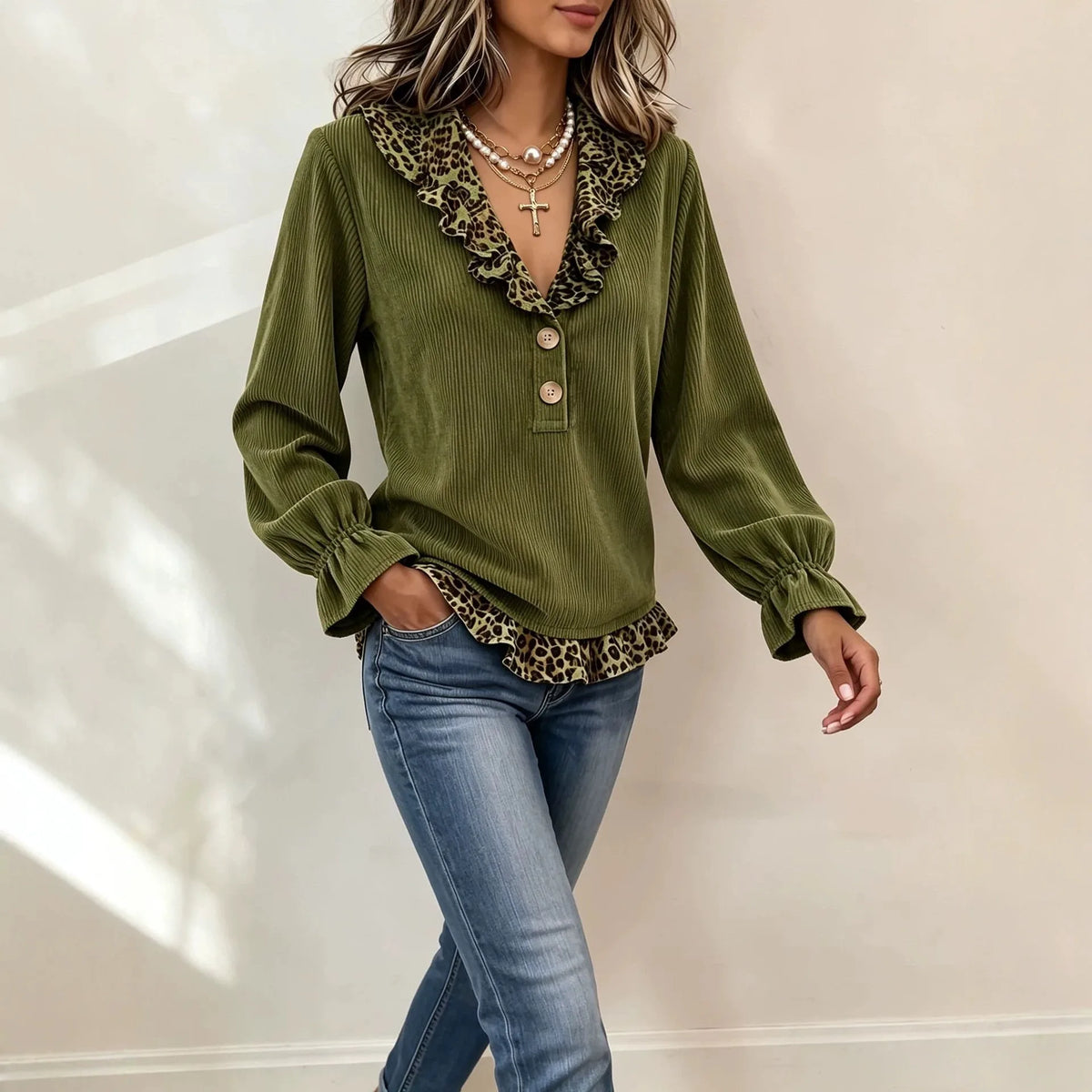 Women's Willa | Women's Retro Leopard Sweatshirt