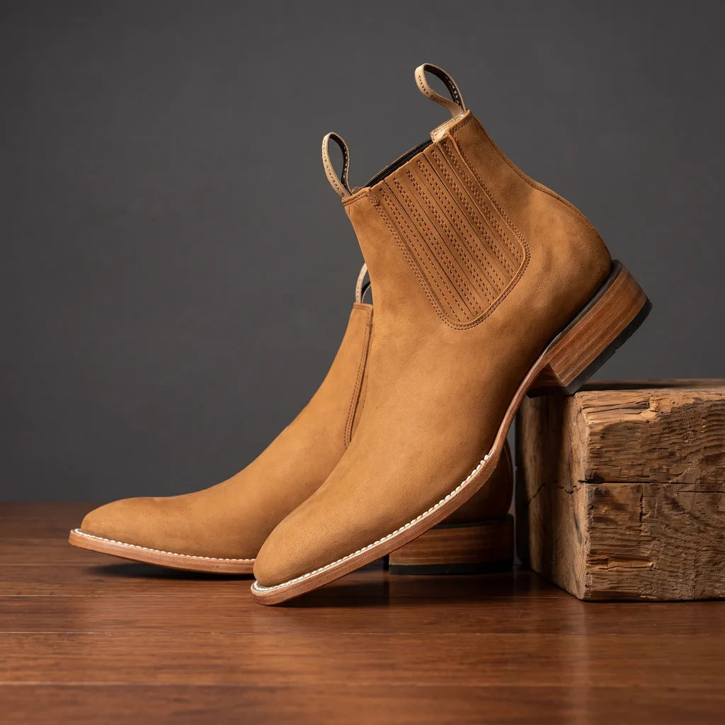 Wyatt Western Chelsea Boots - Color:Brown;Size:38