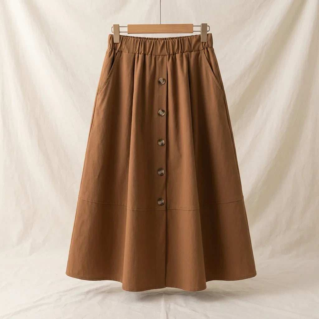 Women's Chestnut Westbrook A-Line Midi Skirt