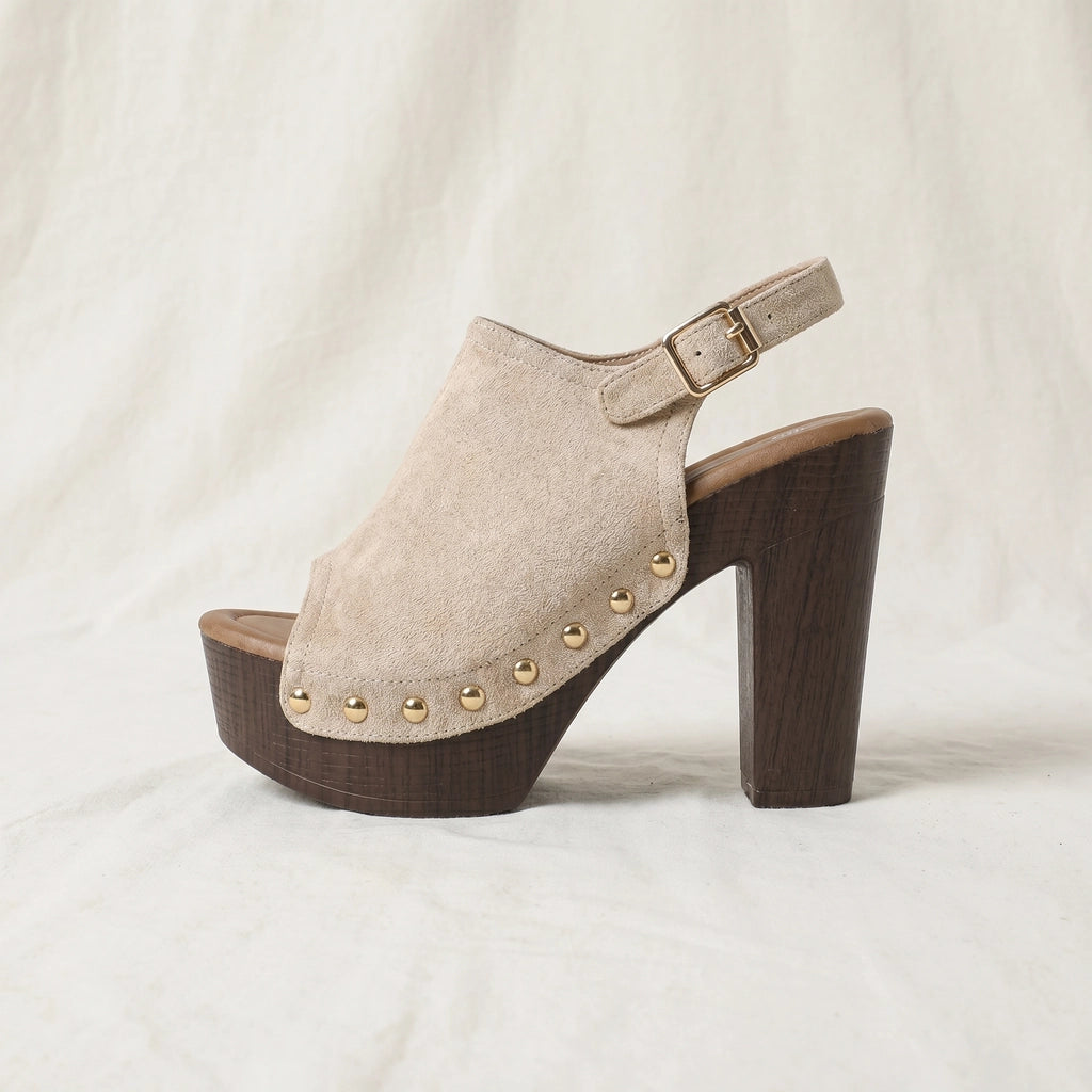 Apricot Greer Studded Block-Heel Mules 3