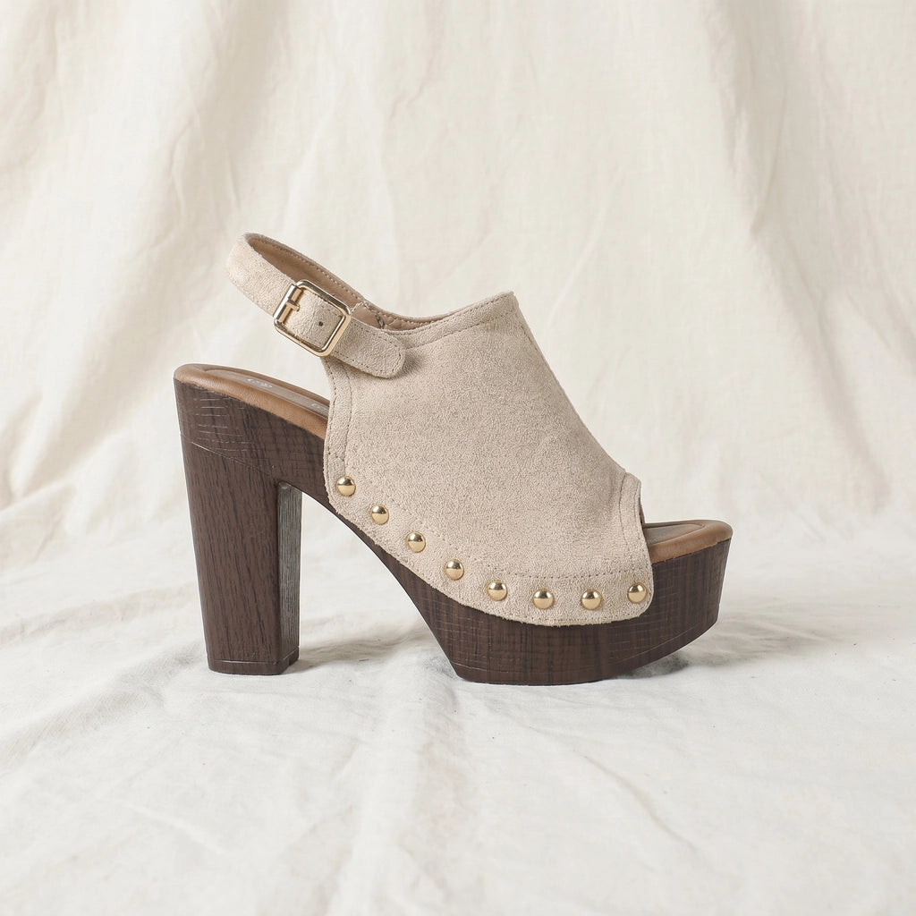 Apricot Greer Studded Block-Heel Mules 2