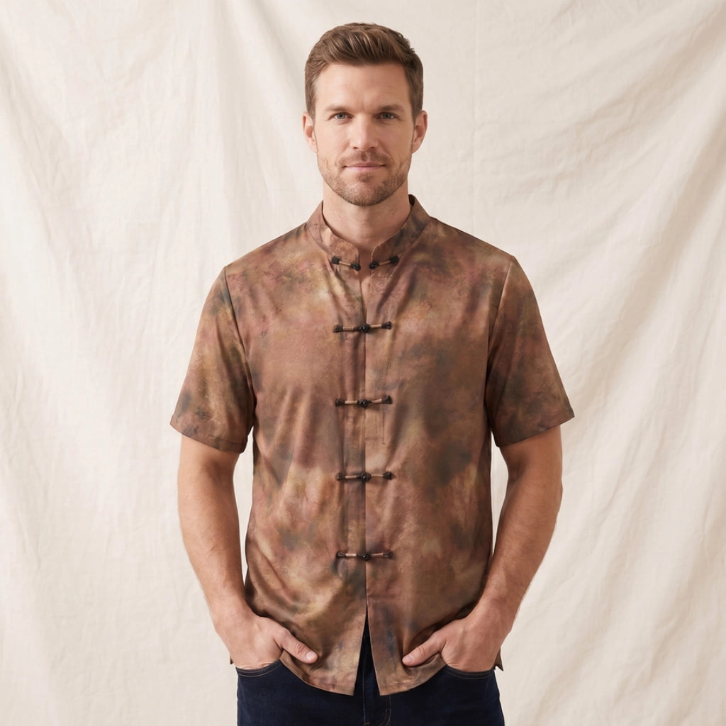 Danny Jacquard Mandarin Shirt