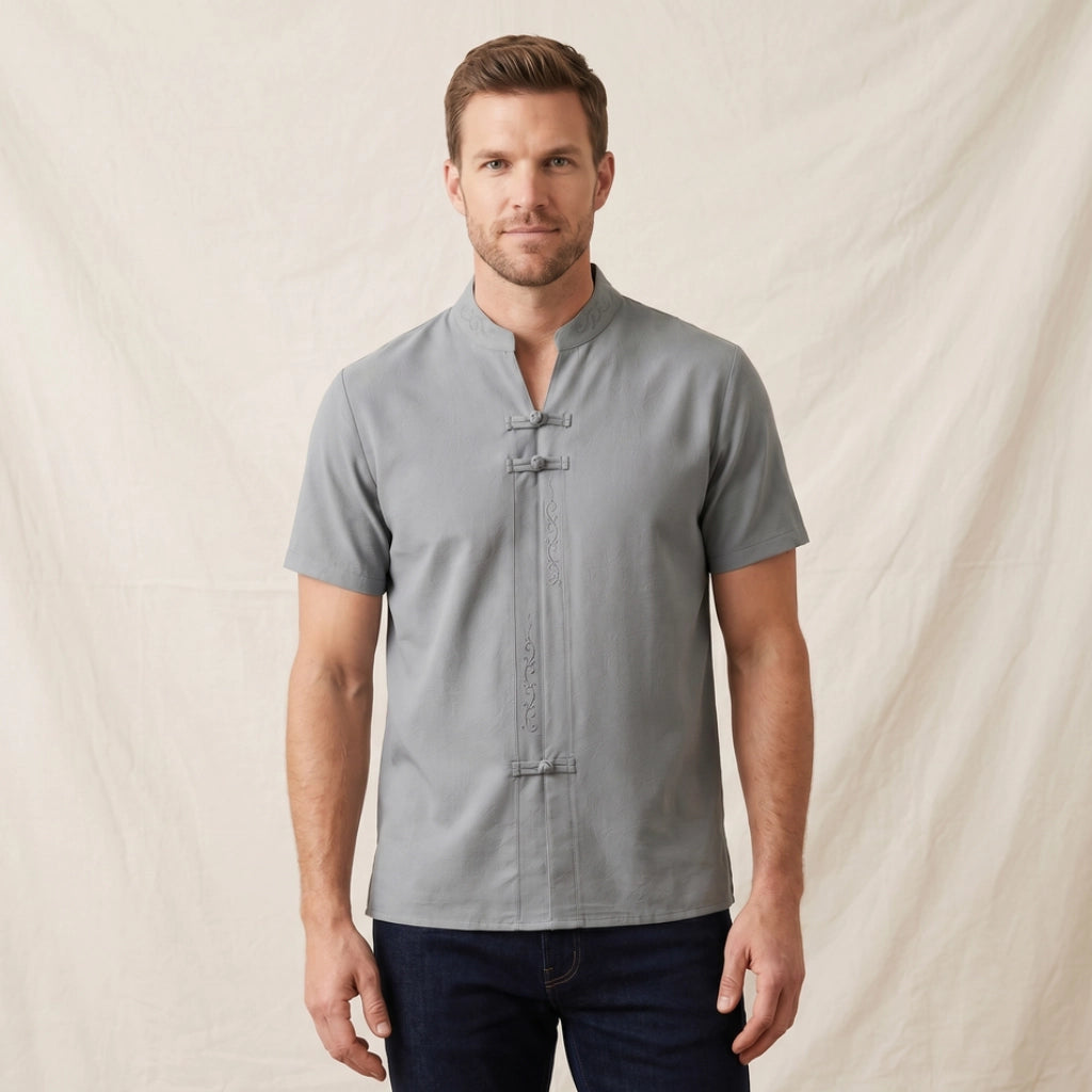 Briggs Mandarin Collar T-Shirt