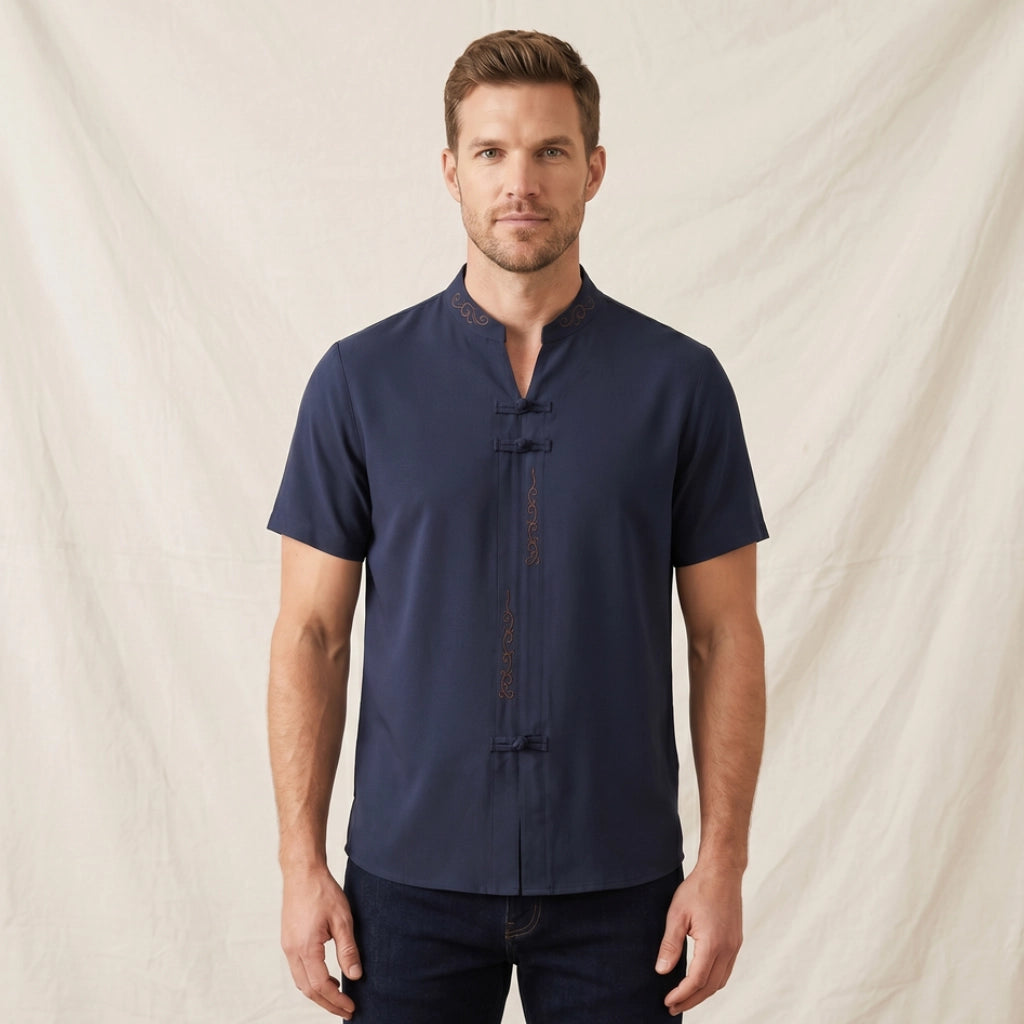 Briggs Mandarin Collar T-Shirt