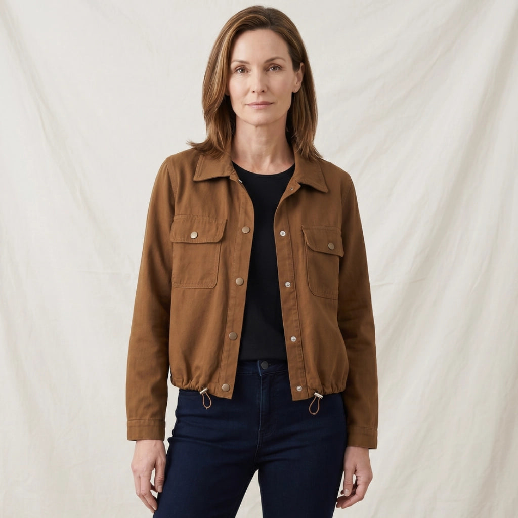 Langley Cropped Fleece Jacket