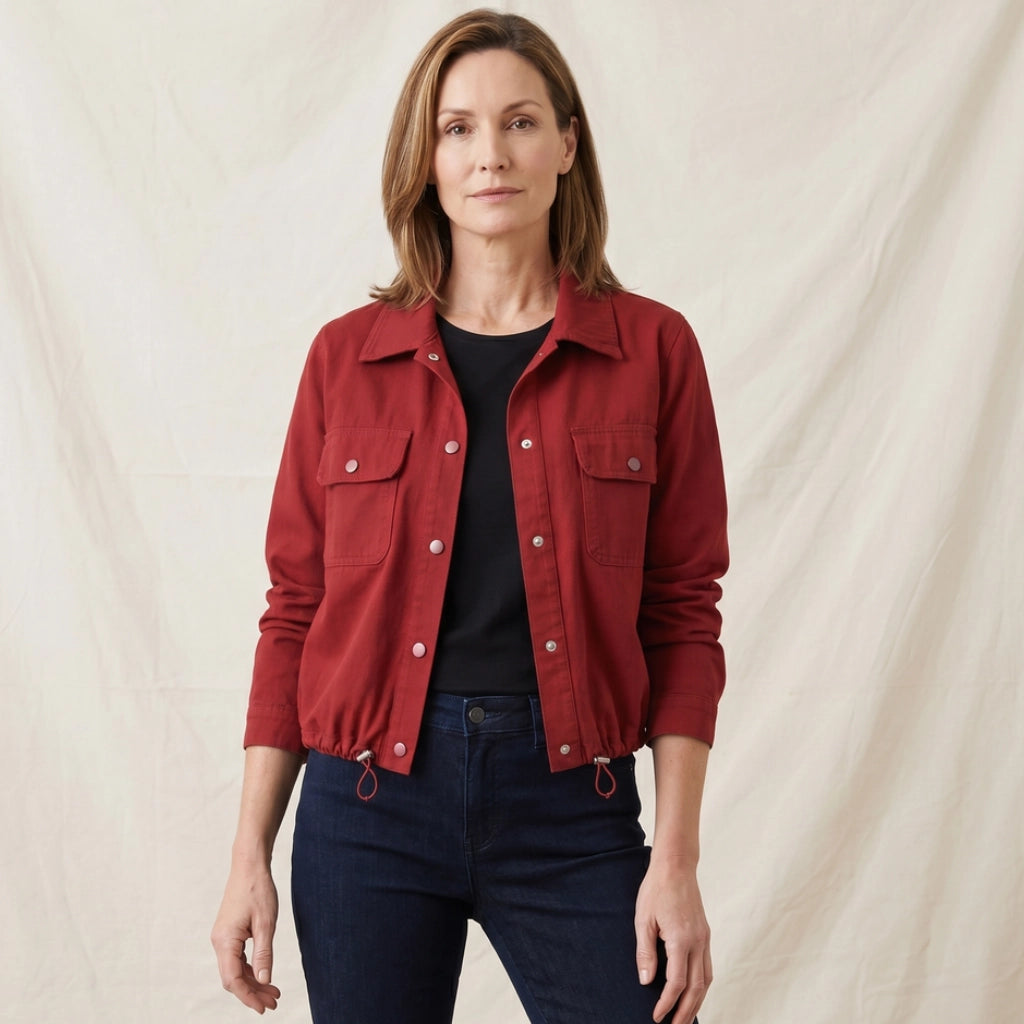 Langley Cropped Fleece Jacket