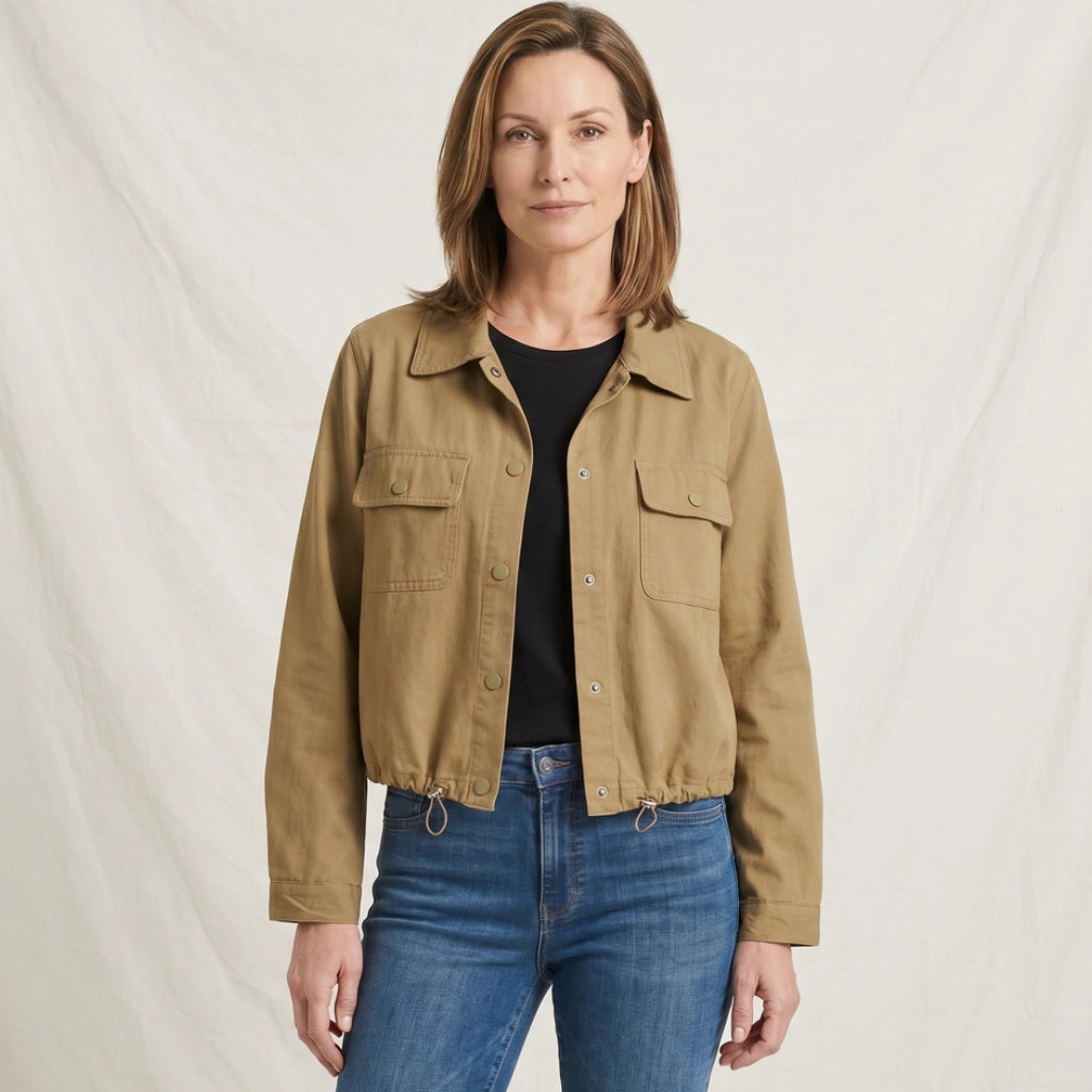 Langley Cropped Fleece Jacket