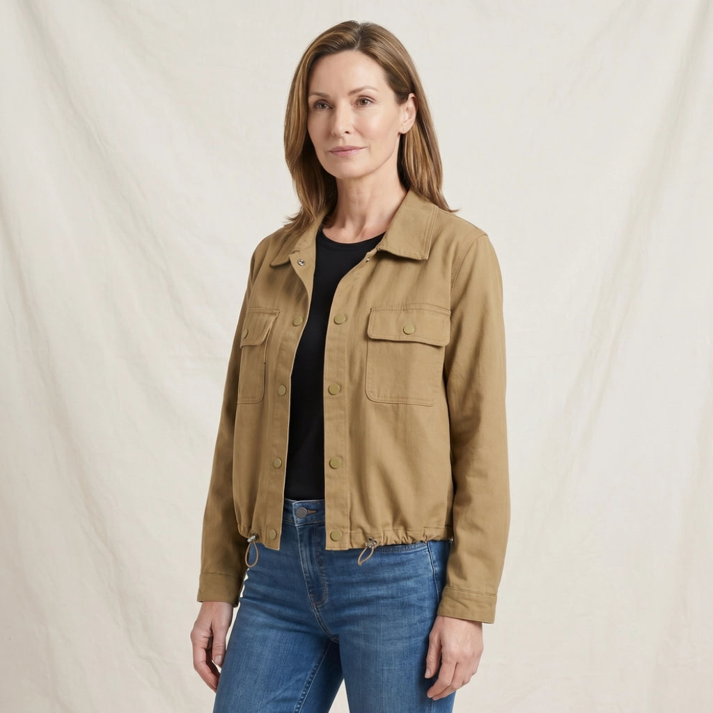 Langley Cropped Fleece Jacket