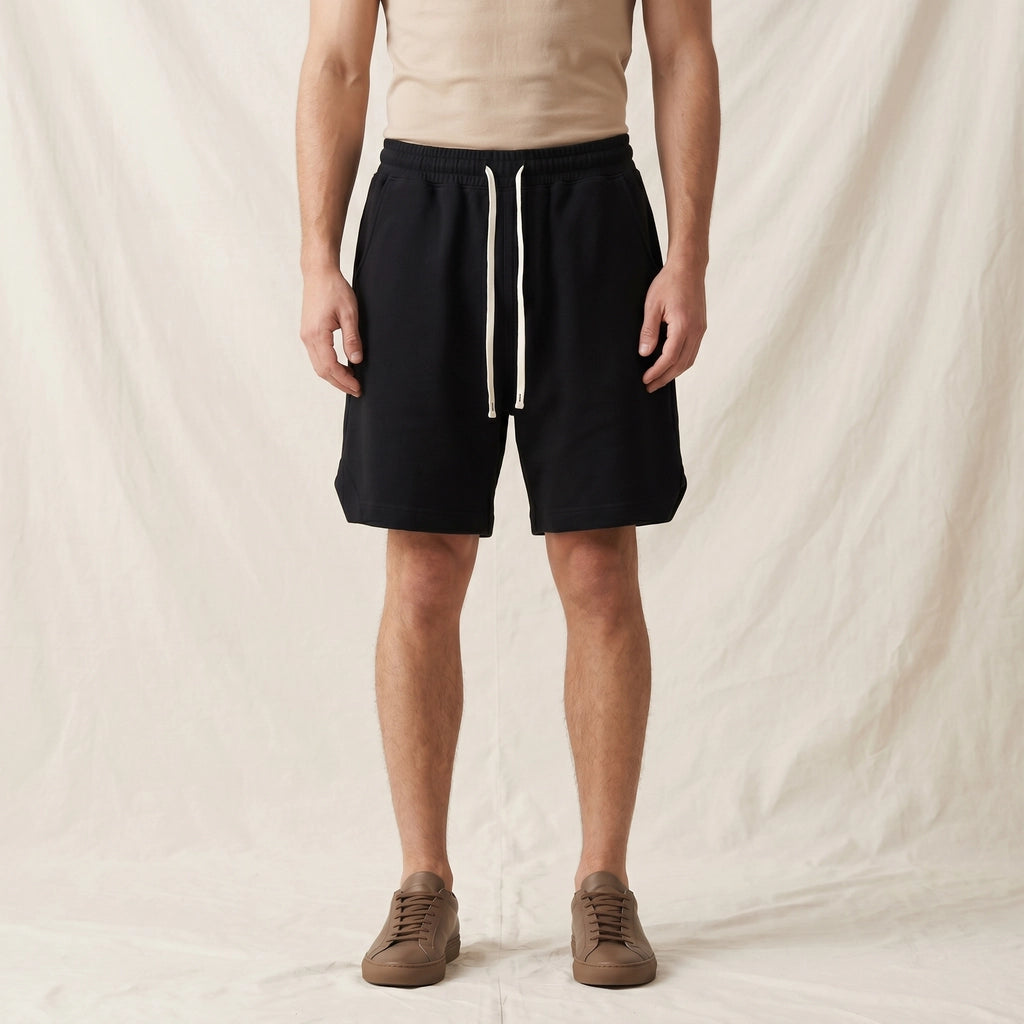 Black Rafael Cotton Twill Shorts 2