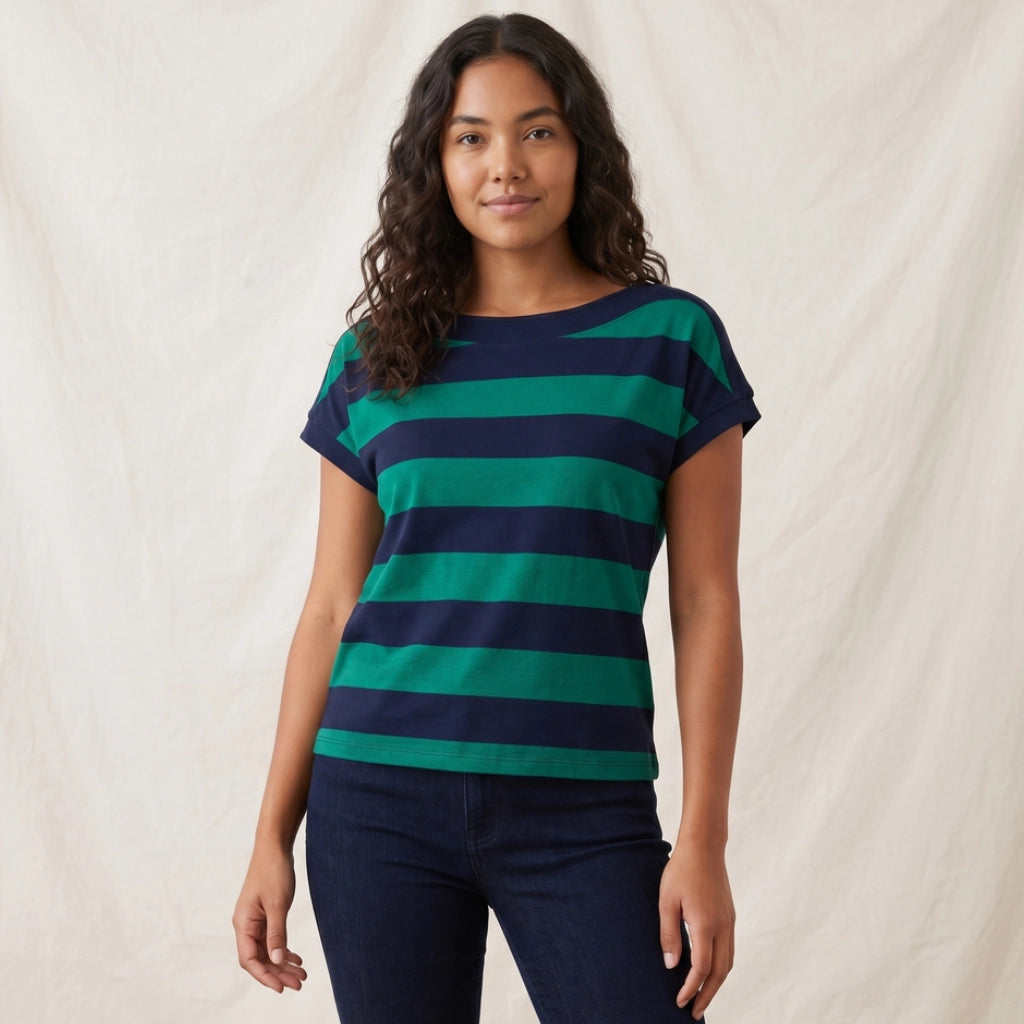 Shields Striped Batwing T-Shirt