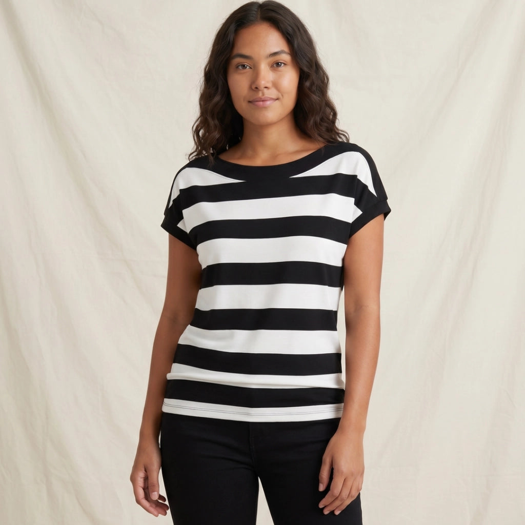 Shields Striped Batwing T-Shirt