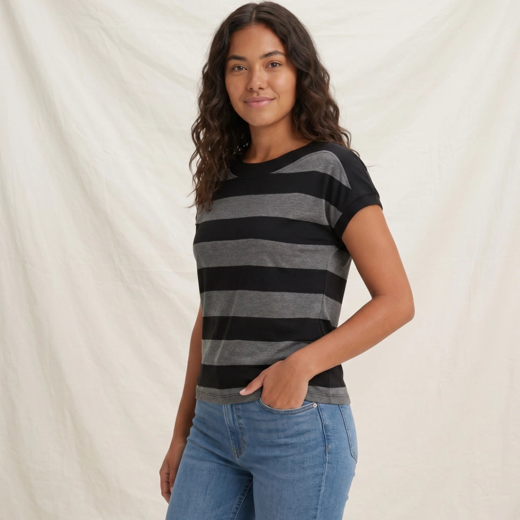 Shields Striped Batwing T-Shirt