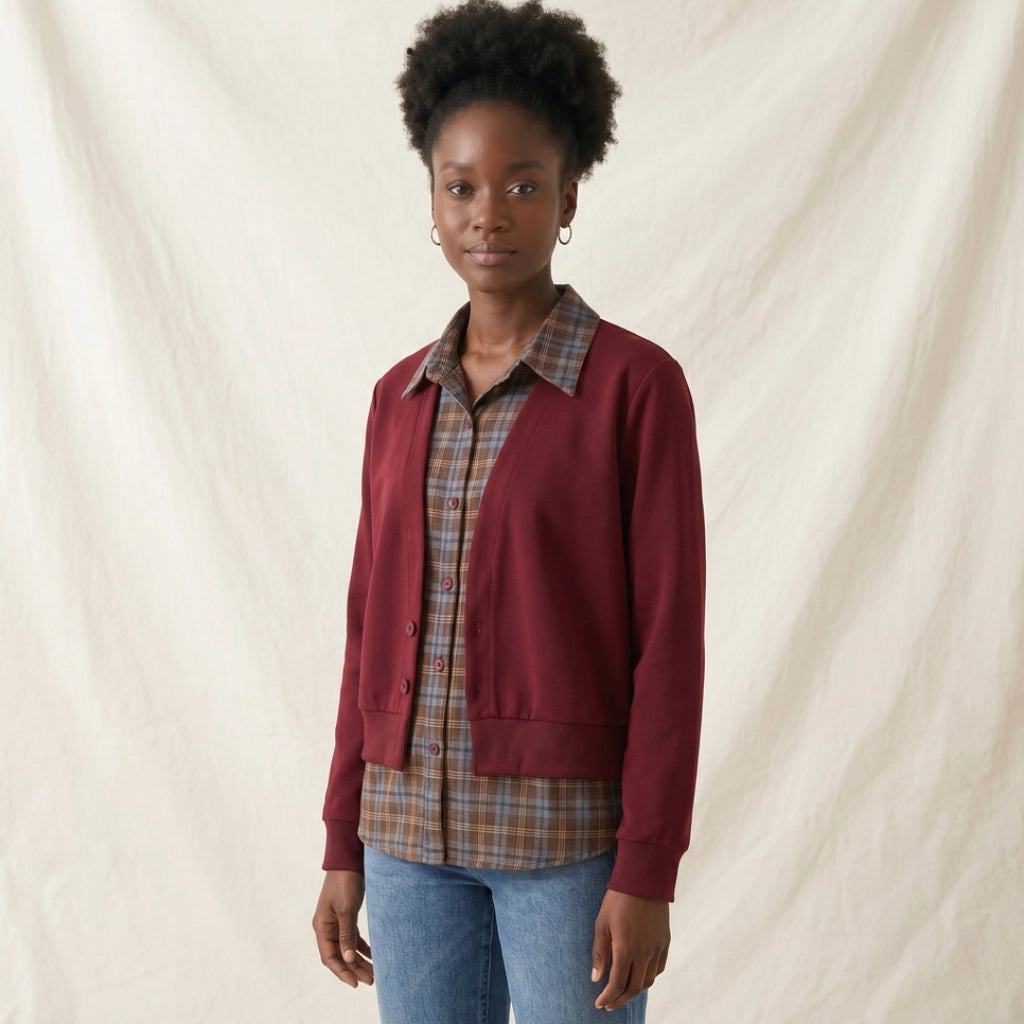 Valerie Checkered Layered Top