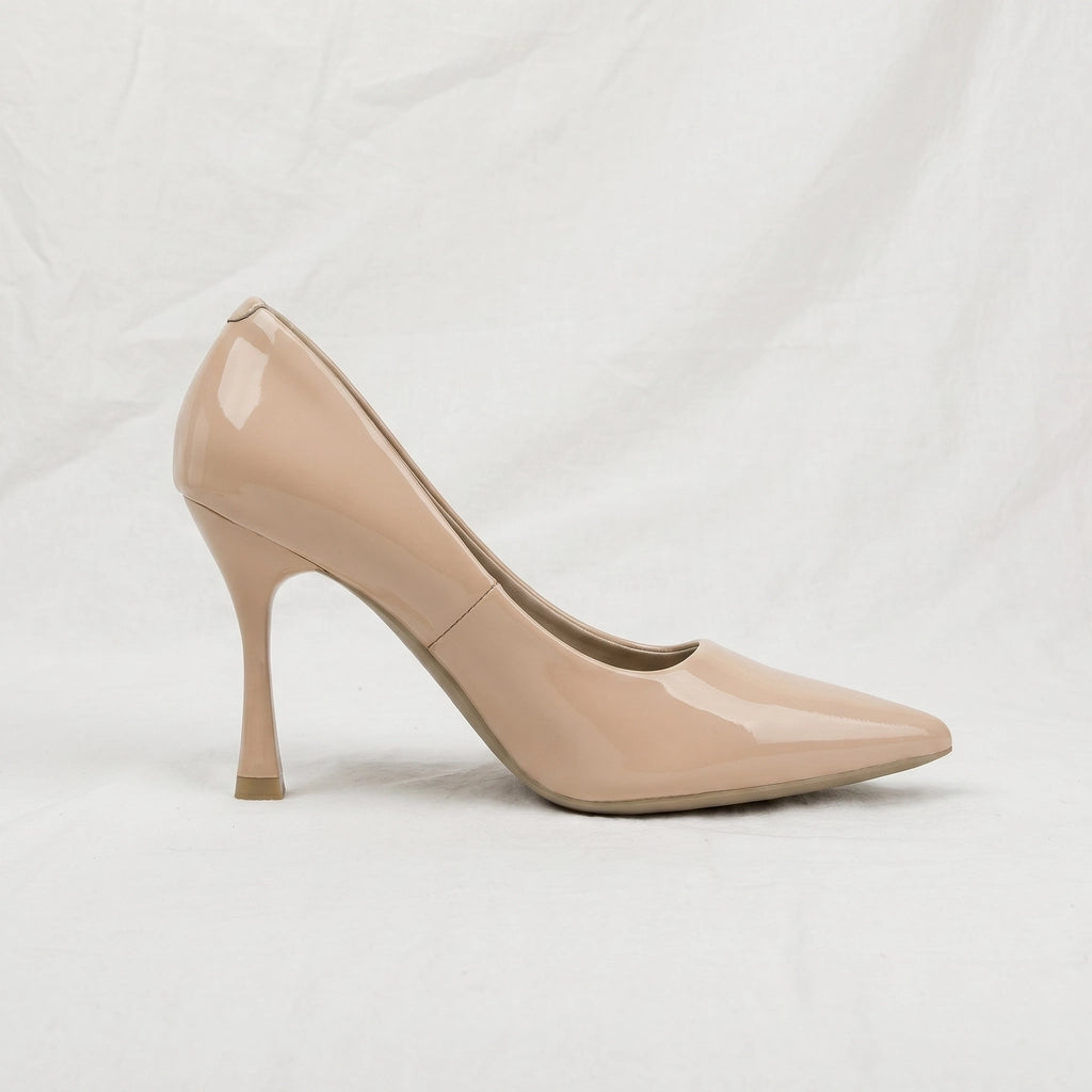 Nude Patent [9cm Heel] Underwood Pointed-Toe Stiletto Pumps 3
