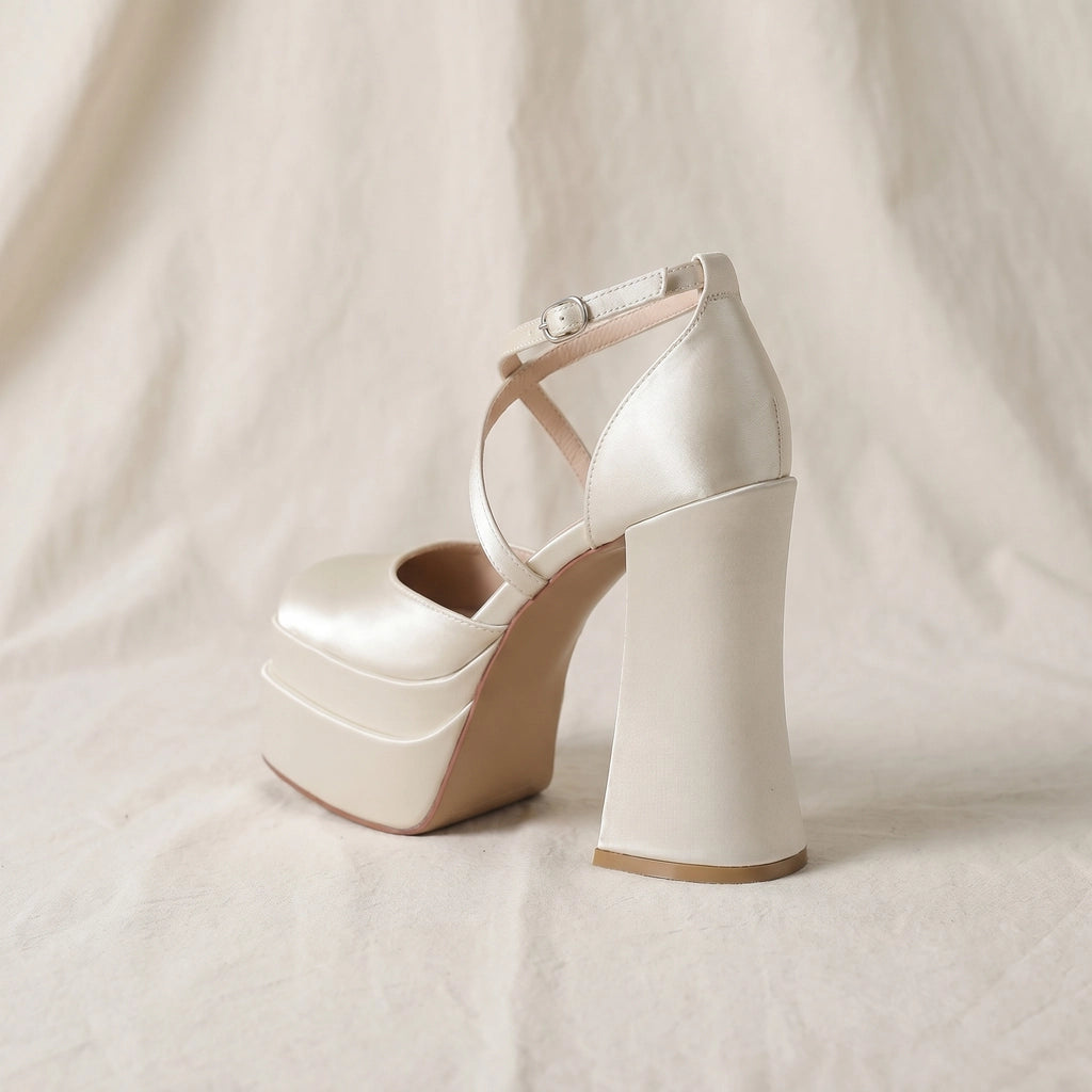 Off-white Pinkerton Platform Block Heels 1