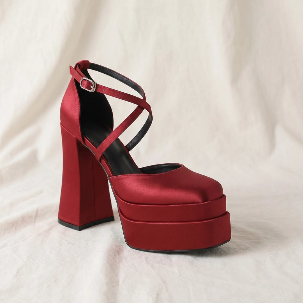 Pinkerton Platform Block Heels