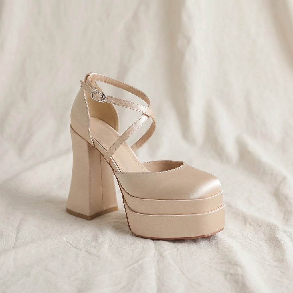 Pinkerton Platform Block Heels