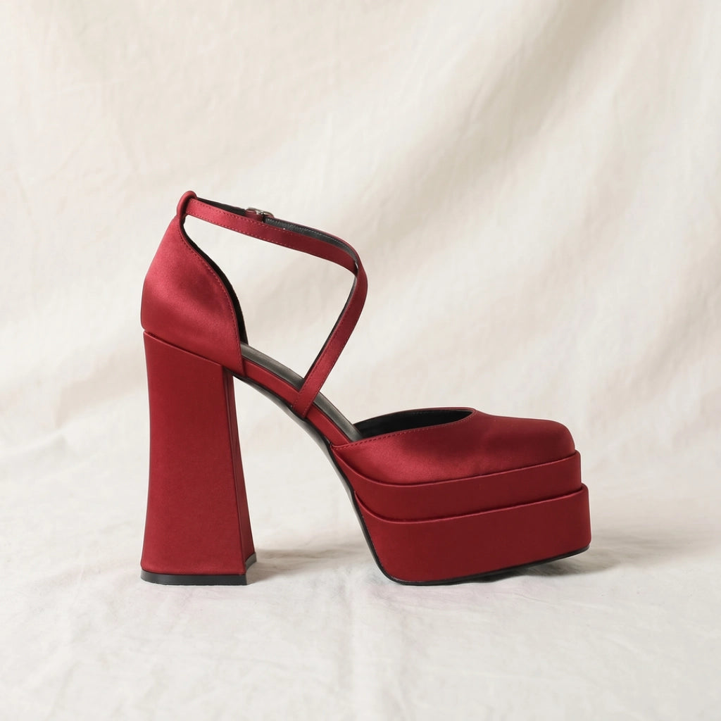 Pinkerton Platform Block Heels