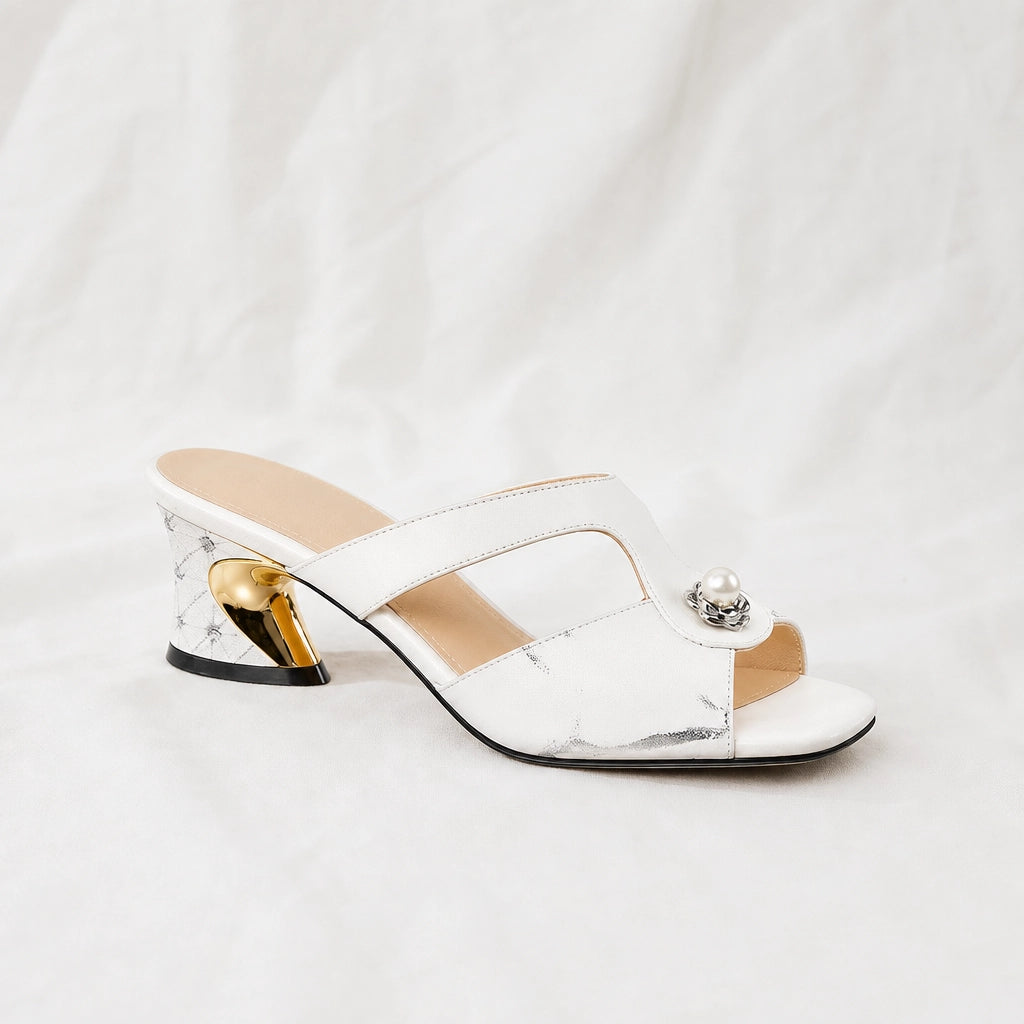 Off-white Bronson Rhinestone Block-Heel Mules 3
