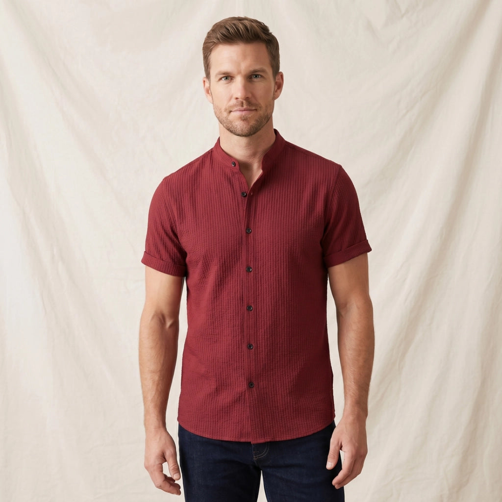 Kilmer Band Collar Shirt