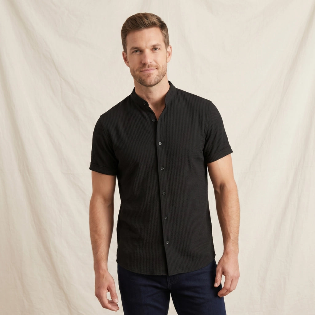 Kilmer Band Collar Shirt