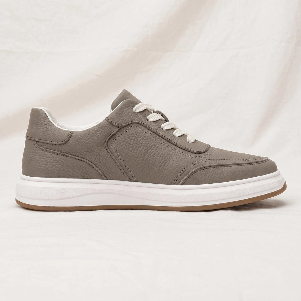 rey Fleece Burton Leather Low-Top Sneakers 1
