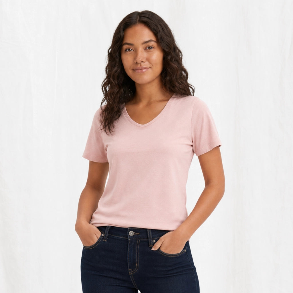 Heath Cotton V-Neck T-Shirt