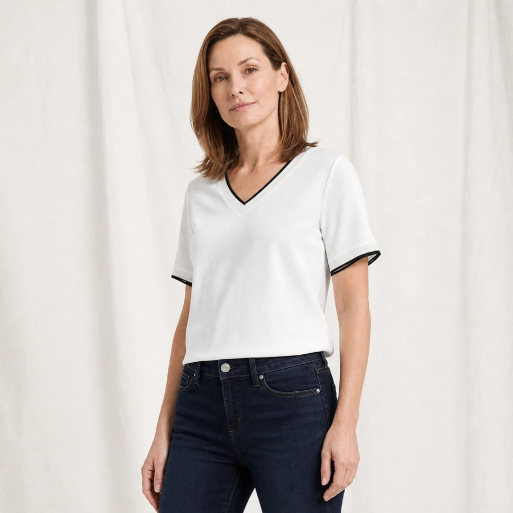 Sara Relaxed Short Sleeve Top