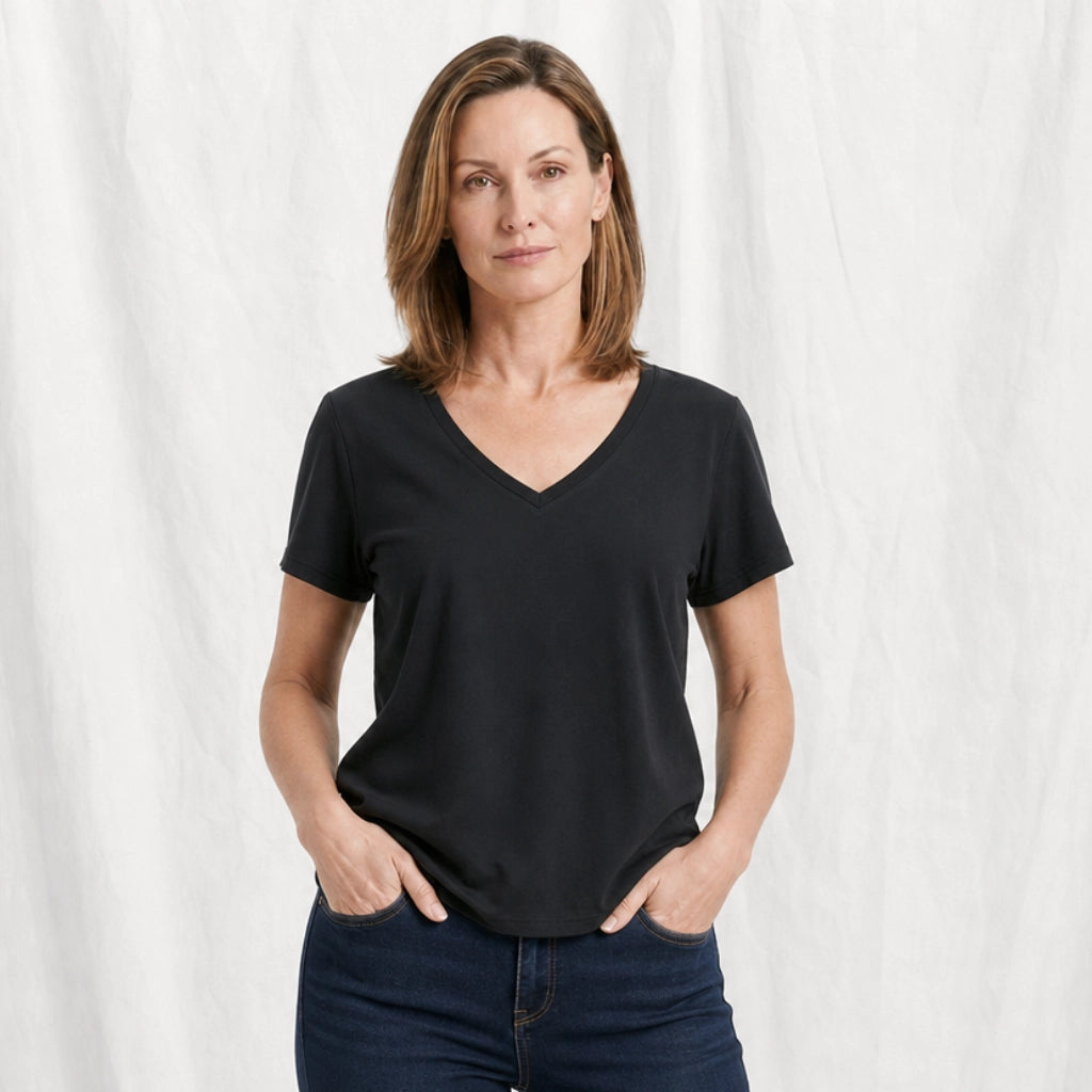 Sara Relaxed Short Sleeve Top