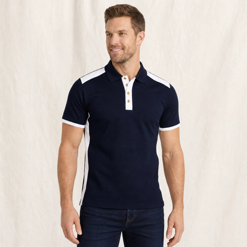 Wellington Contrast Slim Henley