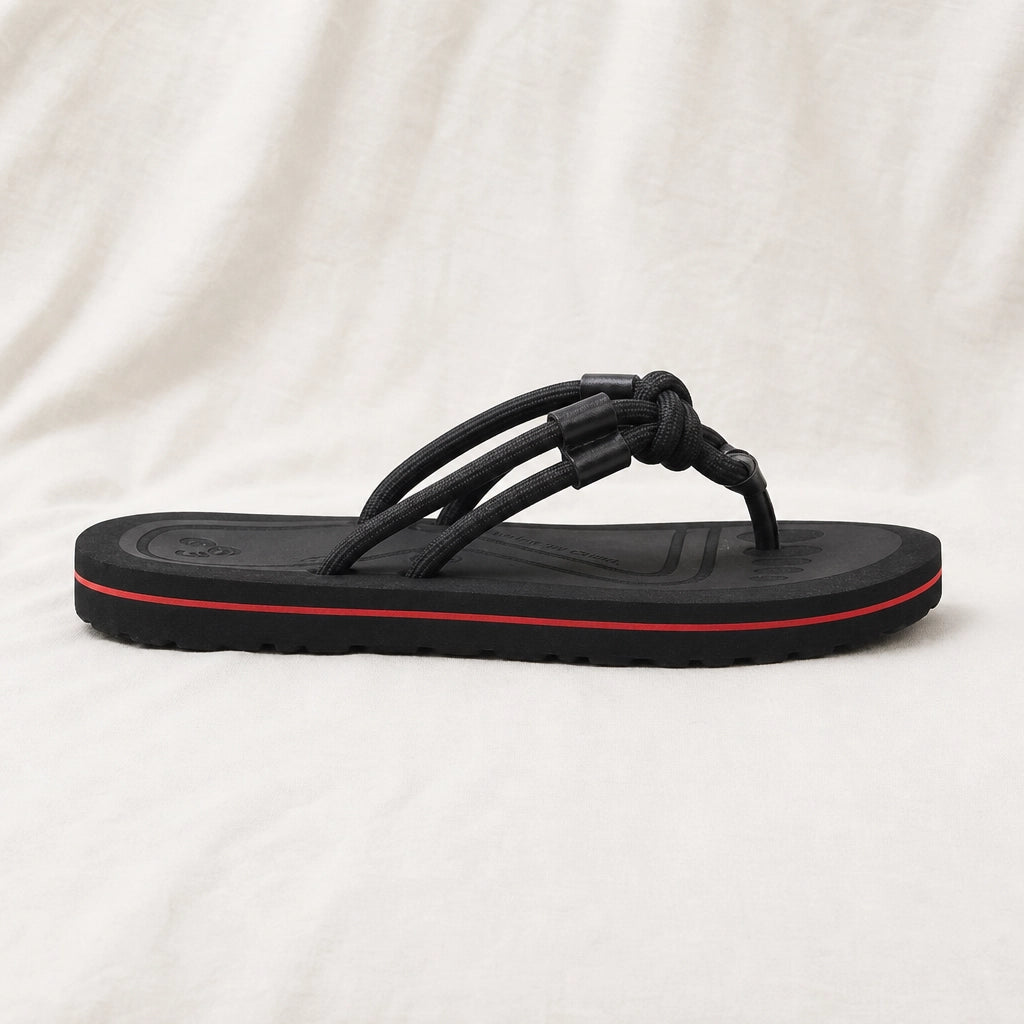 Black Walton Grip Flip Flops 3