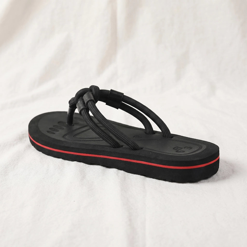 Black Walton Grip Flip Flops 2