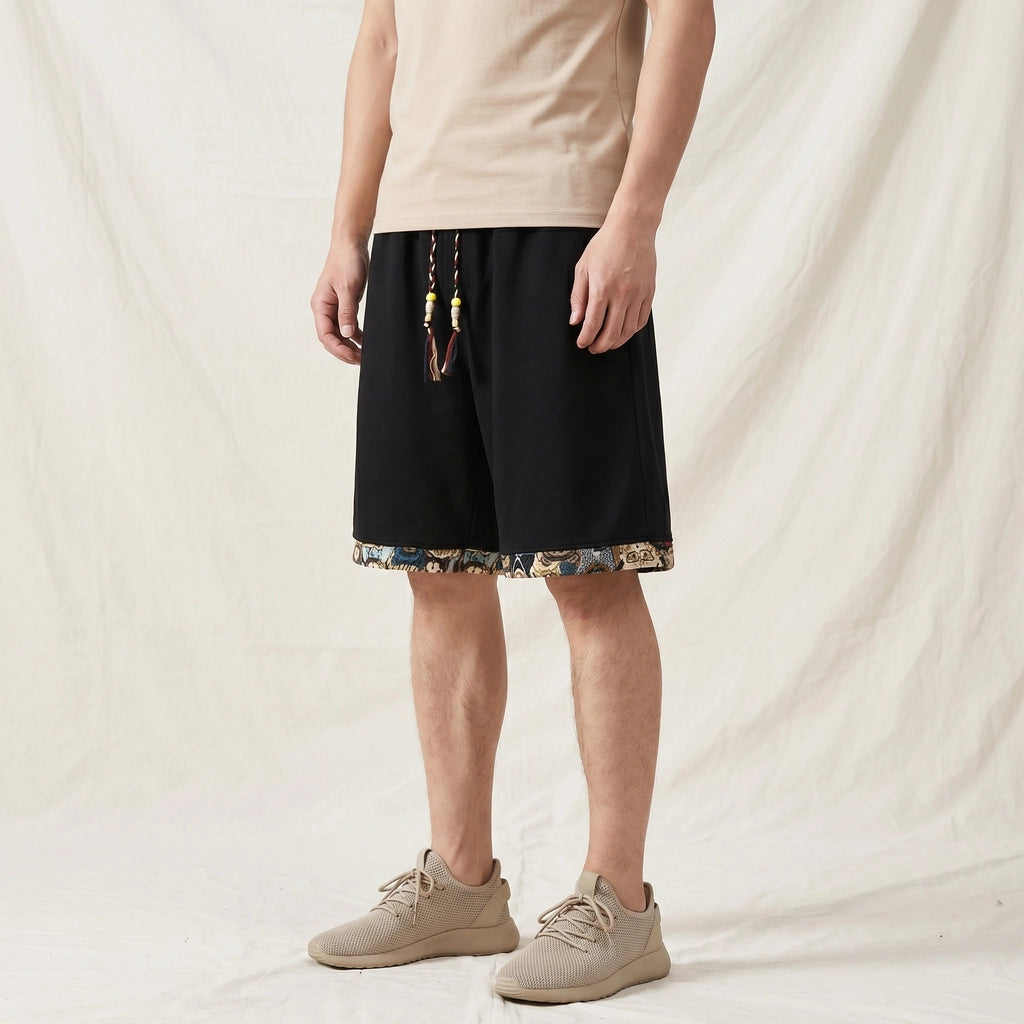 Black Holden Embroidered Mesh Shorts 3