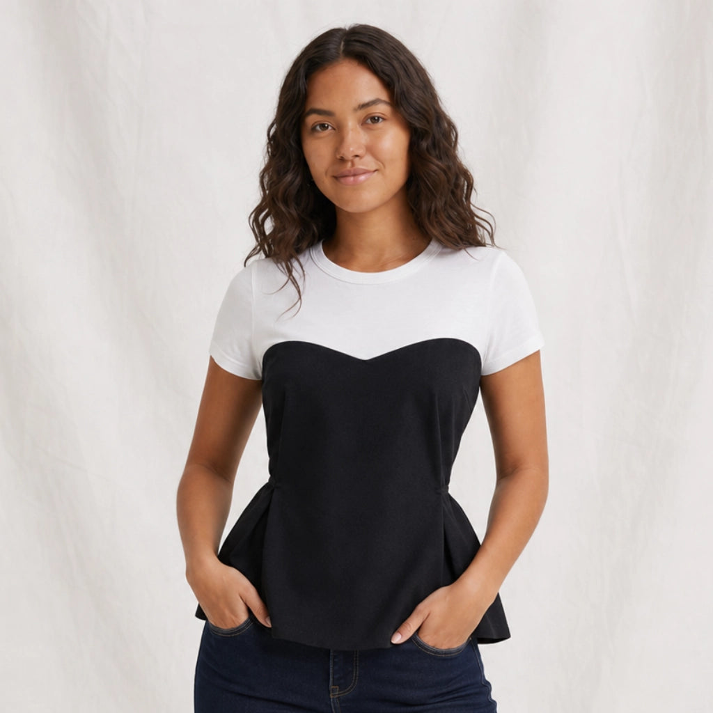 Levi Layered Short-Sleeve Top
