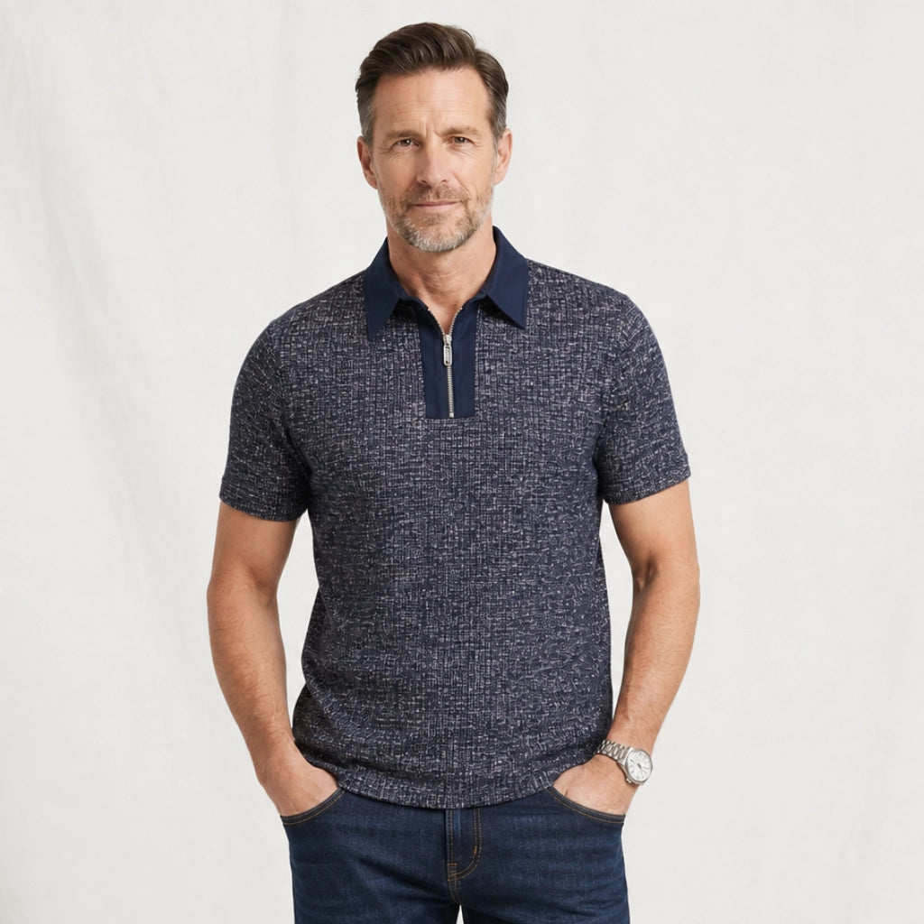 Tolliver Textured Knit Polo