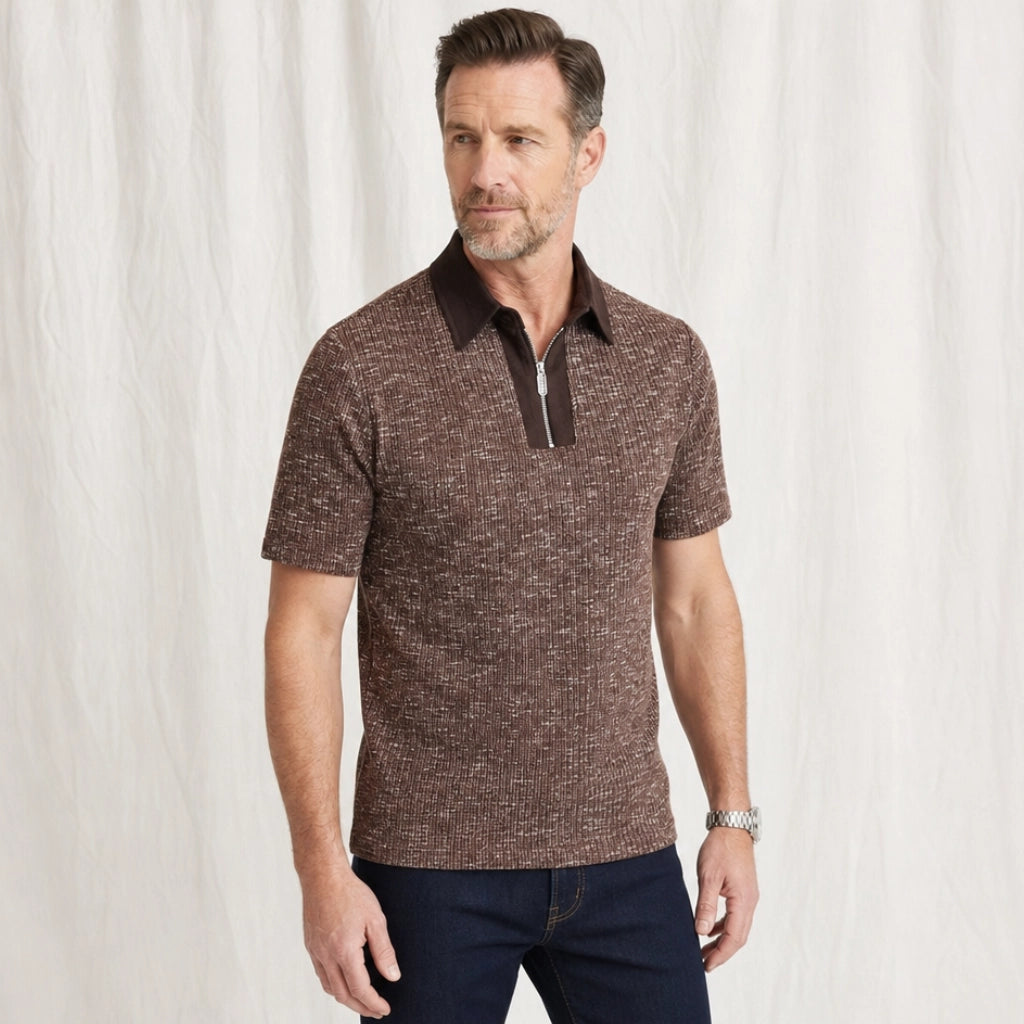 Tolliver Textured Knit Polo