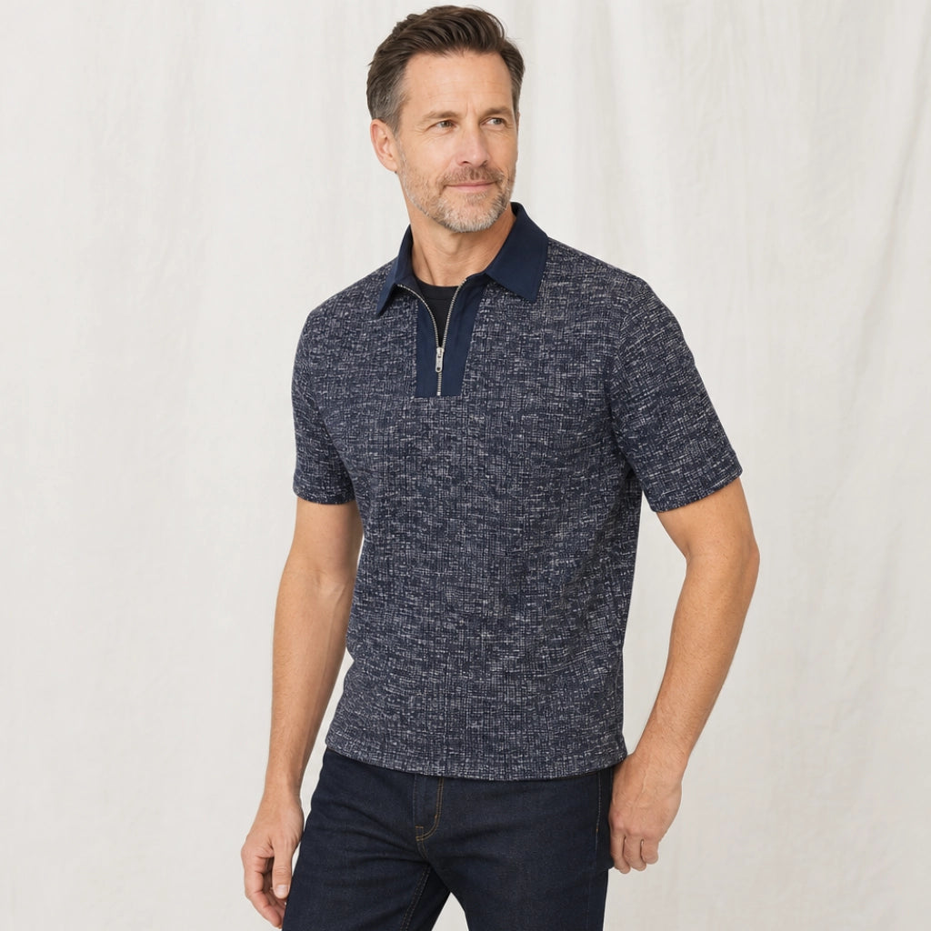 Tolliver Textured Knit Polo