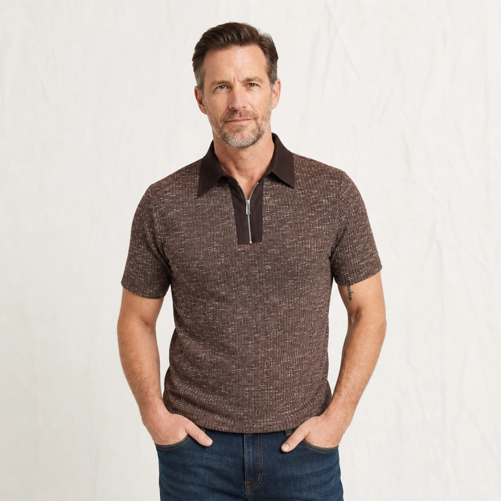 Tolliver Textured Knit Polo