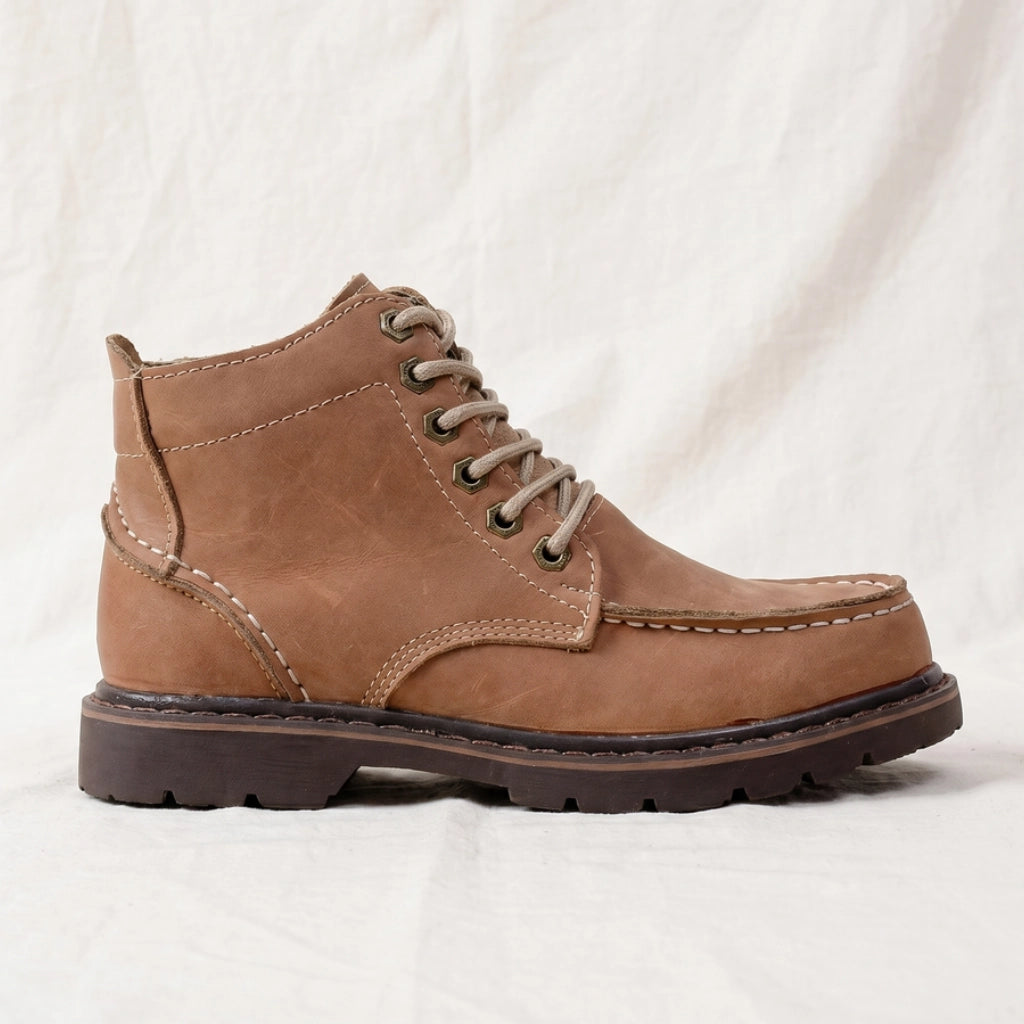 Wolcott Leather Lace-Up Boots