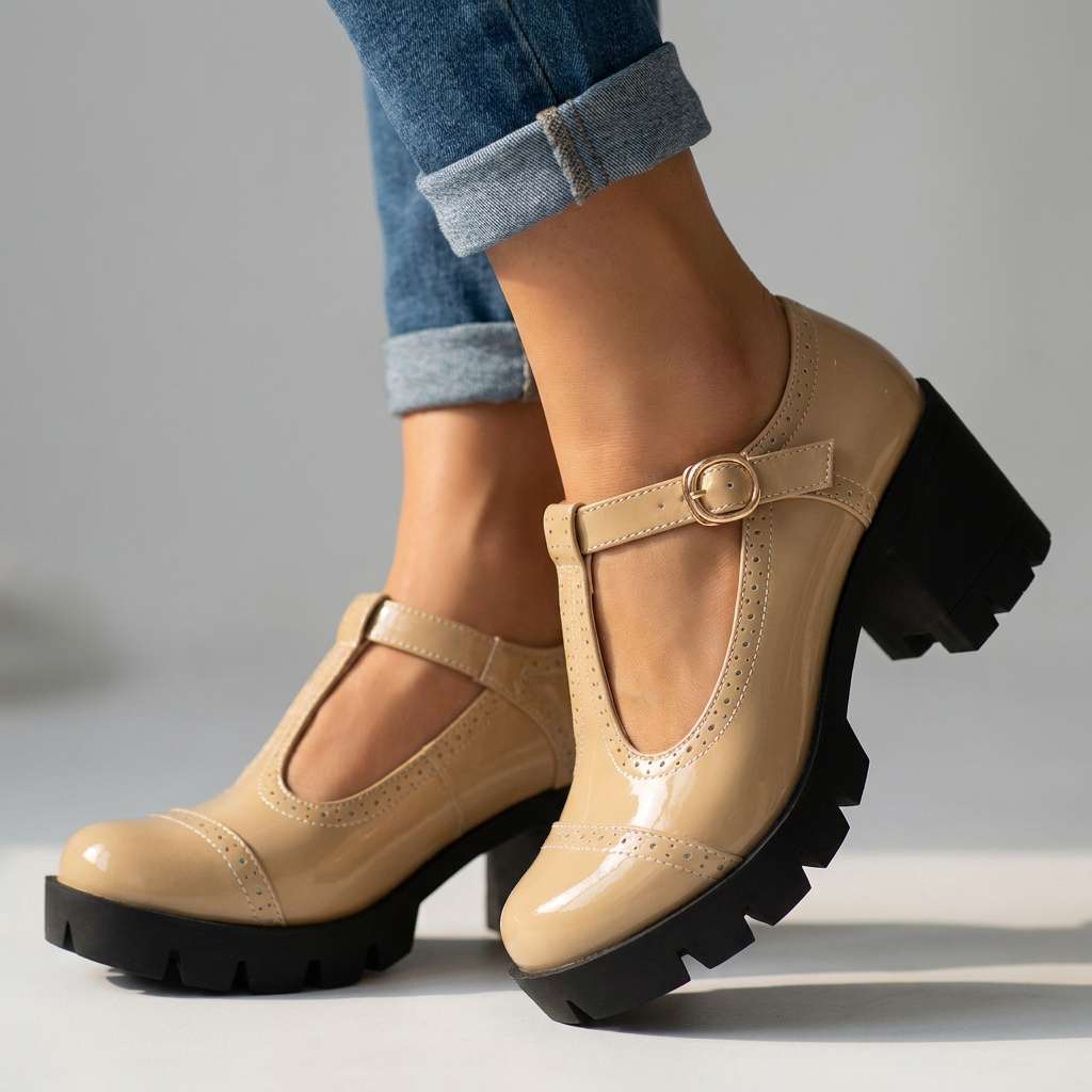 Daisy | Womens Mary Jane Block Heels